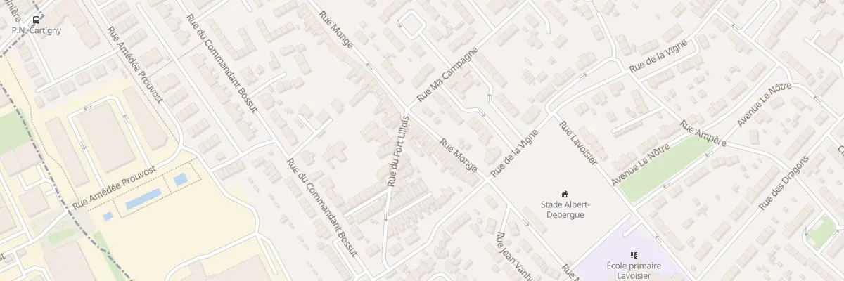 Plan du 86 Rue Monge à Wattrelos