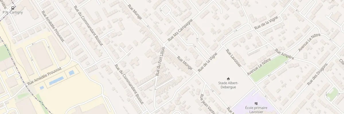 Plan du 88 Rue Monge à Wattrelos