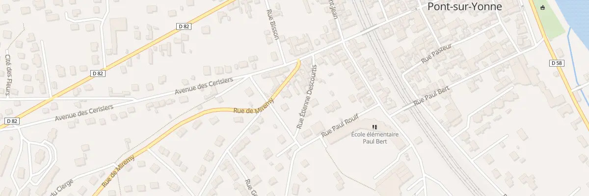 Plan du 7 Rue de Miremy à Pont-sur-Yonne