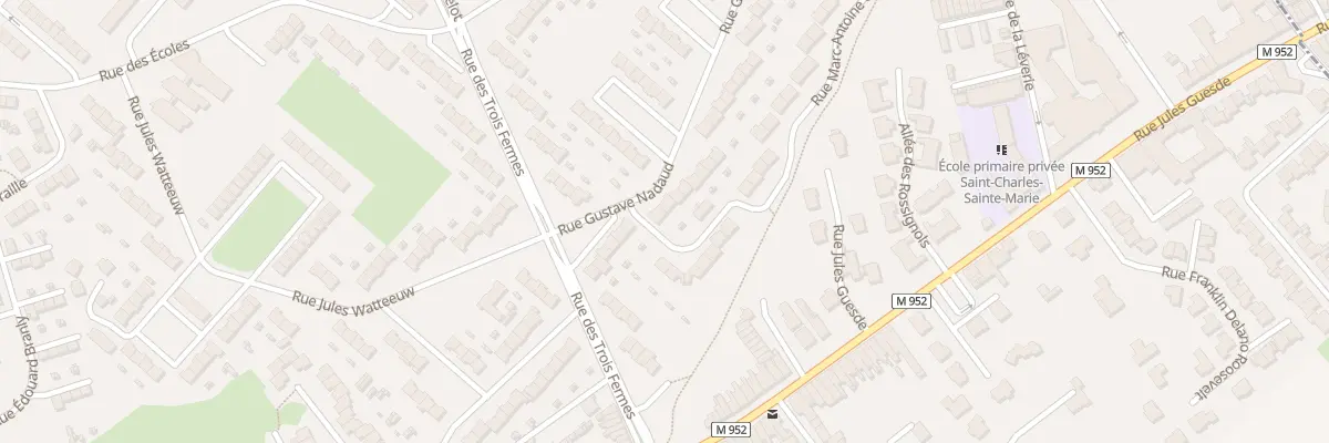 Plan du 14 Rue Gustave Nadaud à Hem