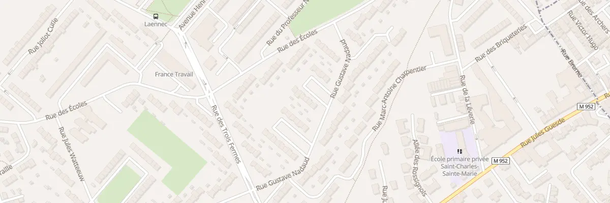 Plan du 33 Rue Gustave Nadaud à Hem