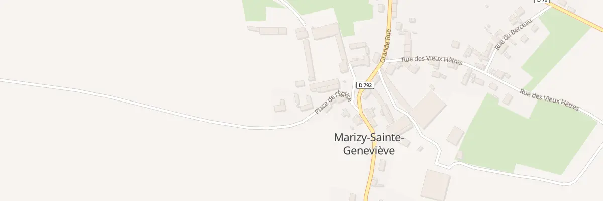 Plan du 3 Pl de l’Eglise à Marizy-Sainte-Geneviève