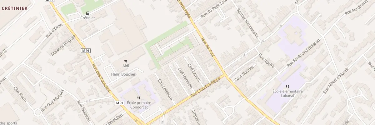 Plan du 27 Rue C Weppe Cite Lepers à Wattrelos