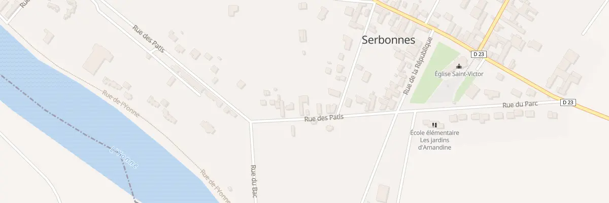 Plan du 12 Rue des Pâtis à Serbonnes