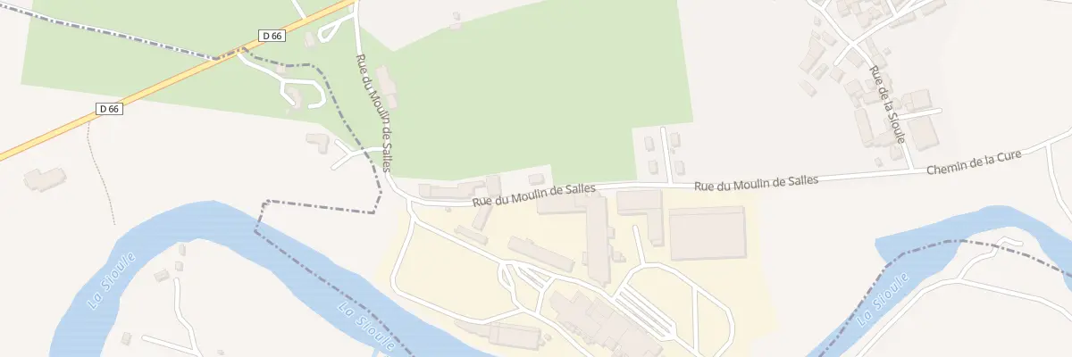 Plan du 15 Rue du Moulin de Salles à Saint-Germain-de-Salles