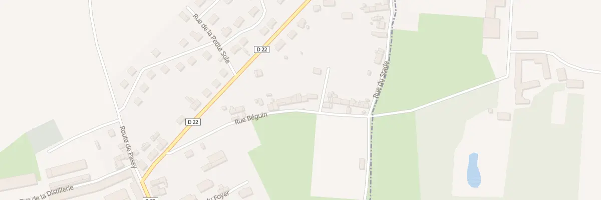 Plan du 13 Rue Béguin à Dammard