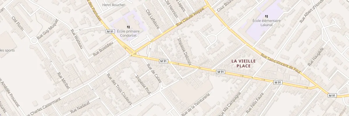 Plan du 168 Rue Henri Briffaut à Wattrelos