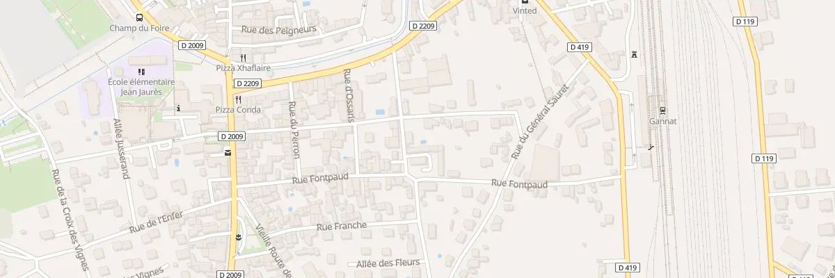 Plan du 9 Rue du Colombier Tailhardat à Gannat