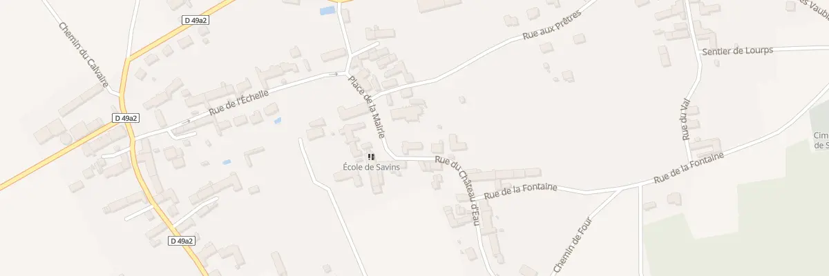 Plan du 3 Rue du Chateau d’Eau à Savins