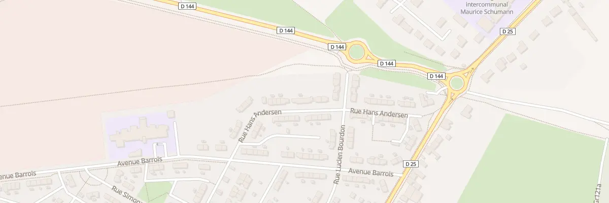 Plan du 34 Rue Hans Andersen à Pecquencourt