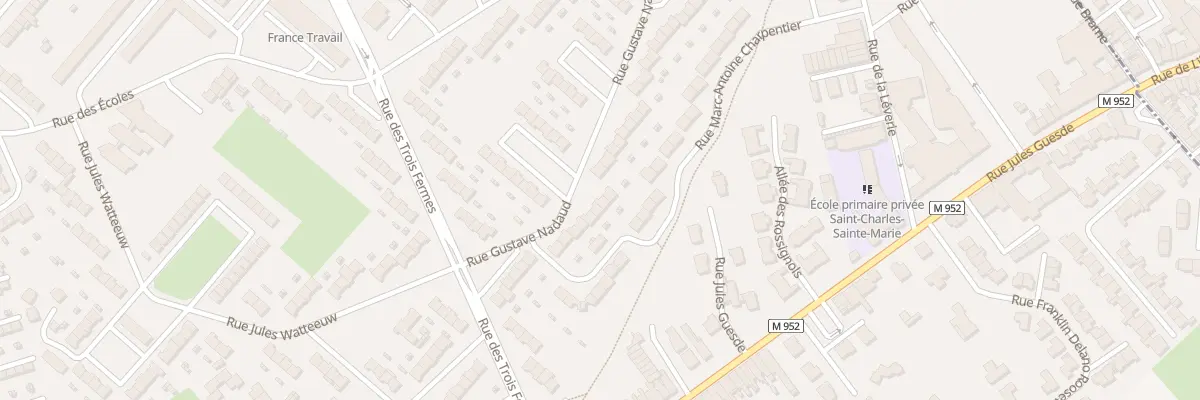 Plan du 26 Rue Gustave Nadaud à Hem