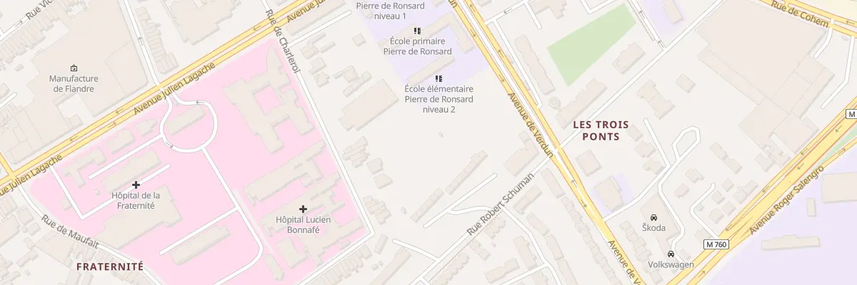 Plan du 131 Rue de Charleroi à Roubaix