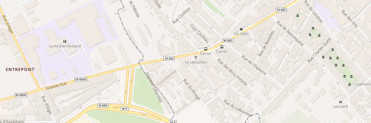 Plan du 289 Rue Carnot à Wattrelos