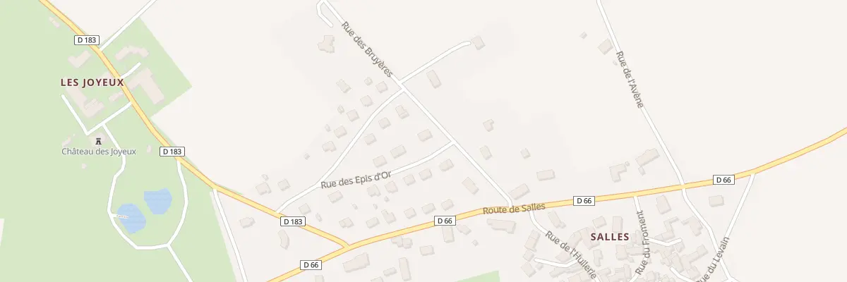 Plan du 7 Rue des Bruyères à Saint-Germain-de-Salles