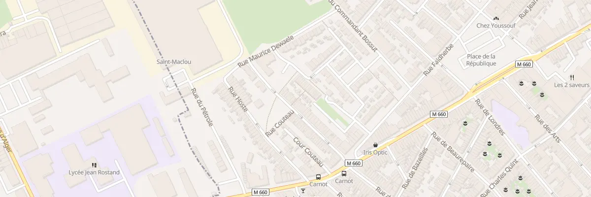 Plan du 44 Rue Couteau à Wattrelos