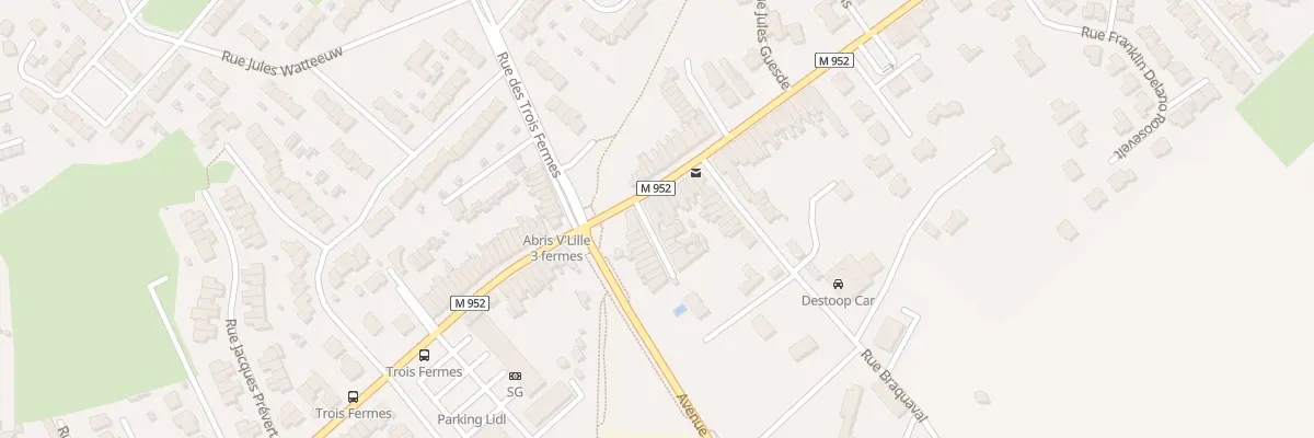 Plan du 390 Rue Jules Guesde à Hem