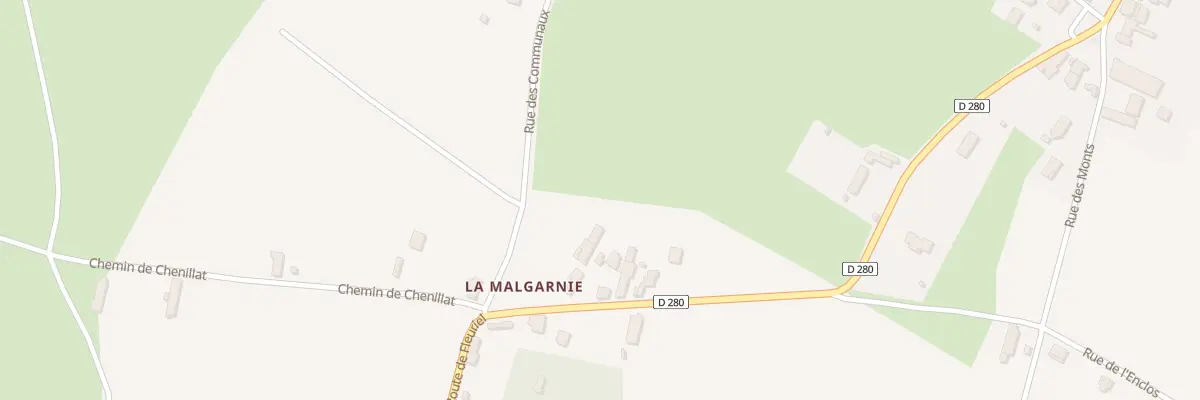 Plan du 36 Rue de la Malgarnie à Cesset