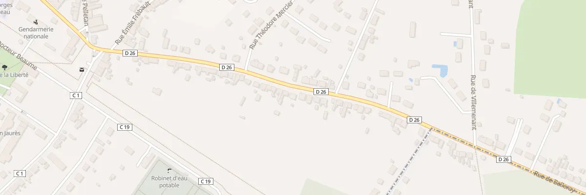 Plan du 42 Rte de Balleray à Guérigny