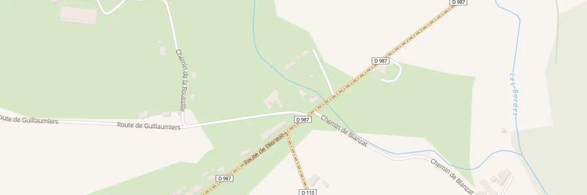 Plan du 10 Rte de Blanzat à Fleuriel