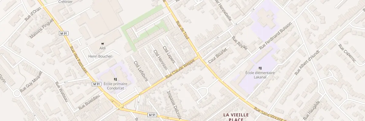 Plan du 4 Rue C Weppe Cite Lepers à Wattrelos