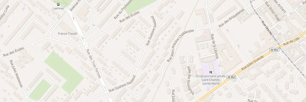 Plan du 44 Rue Gustave Nadaud à Hem