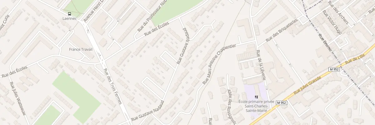 Plan du 48 Rue Gustave Nadaud à Hem