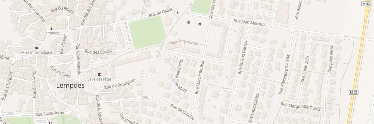 Plan du 8 Rue Julien Mary à Lempdes