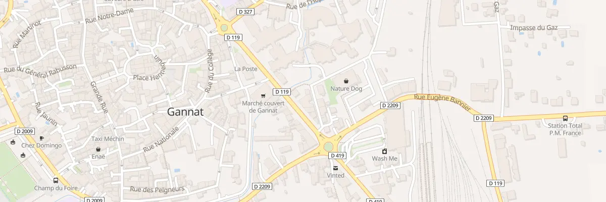Plan du 9 Av de la Republique à Gannat