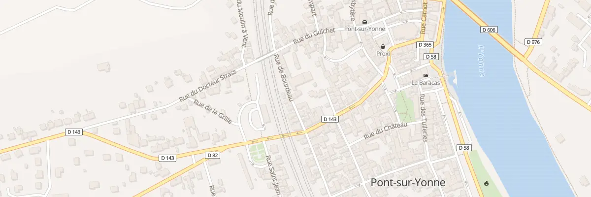 Plan du 20 Rue de Bourdeau à Pont-sur-Yonne