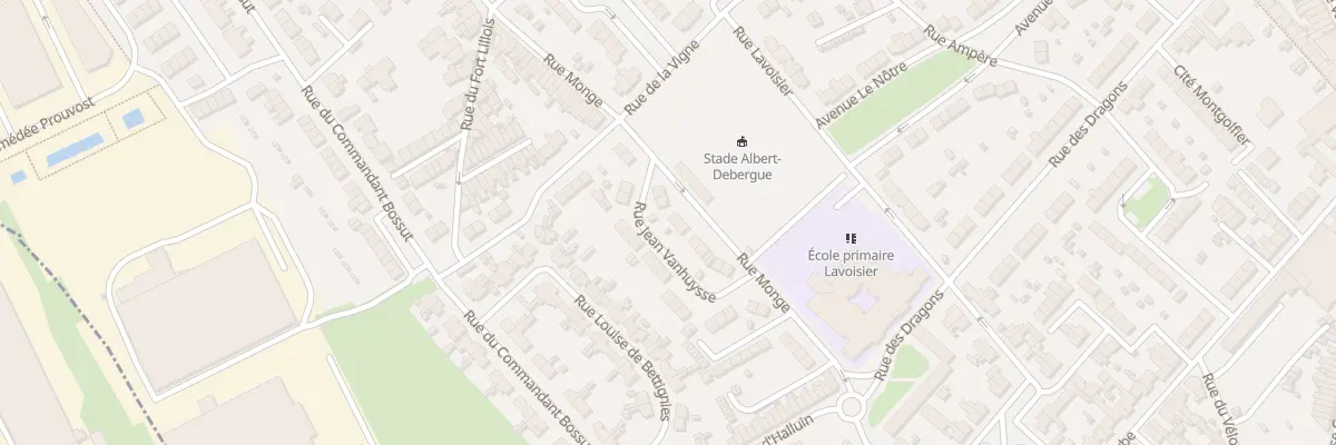 Plan du 128 Rue Monge à Wattrelos