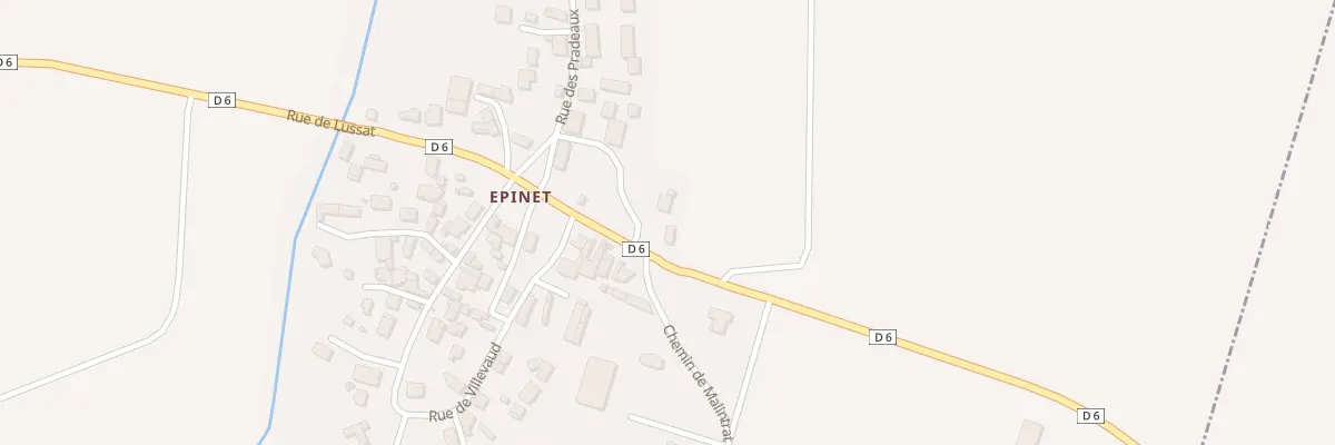 Plan du 8 Rue de Lussat - Epinet à Saint-Beauzire