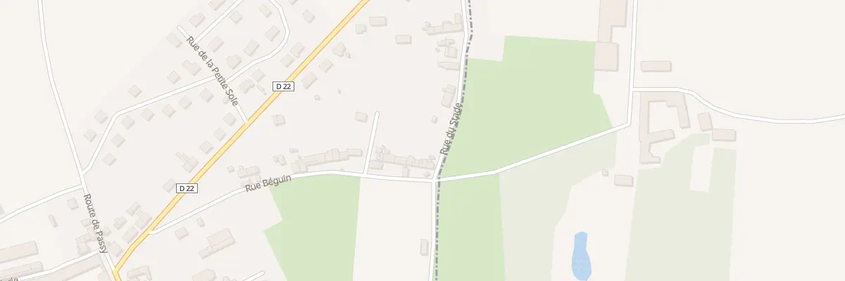 Plan du 25 Rue Béguin à Dammard
