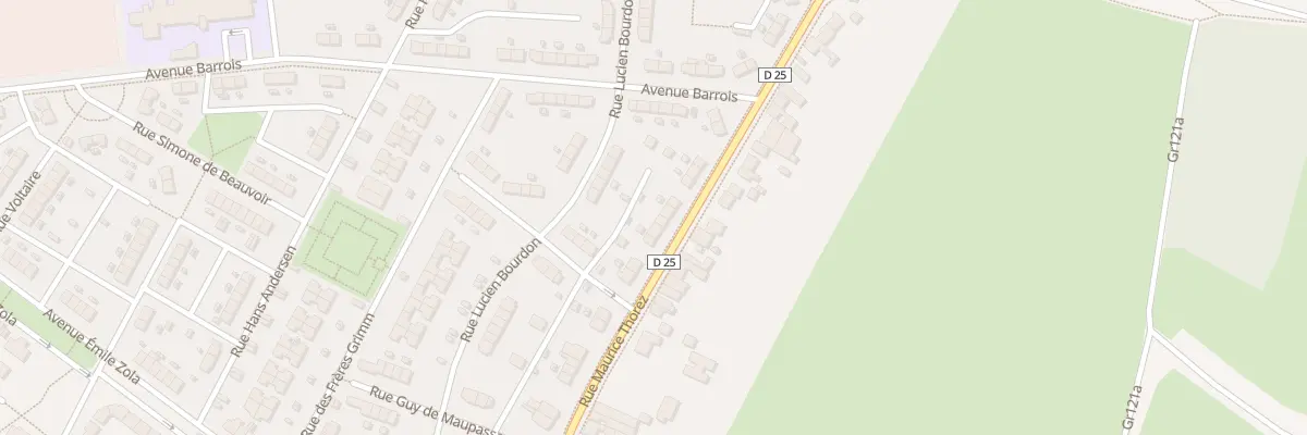 Plan du 26 Rue Maurice Thorez à Pecquencourt