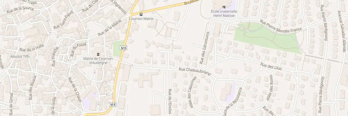 Plan du 7 Rue Chateaubriand à Cournon-d’Auvergne