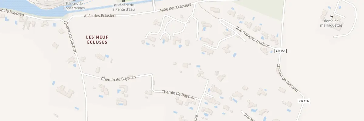 Plan du 195 Che des Costes de Bayssan à Béziers