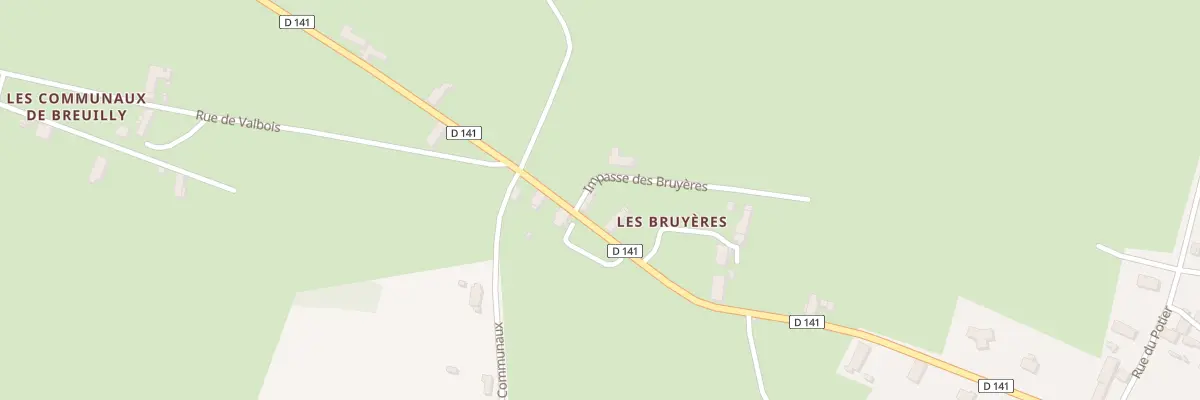 Plan du 36 Rue des Bruyères à Cesset