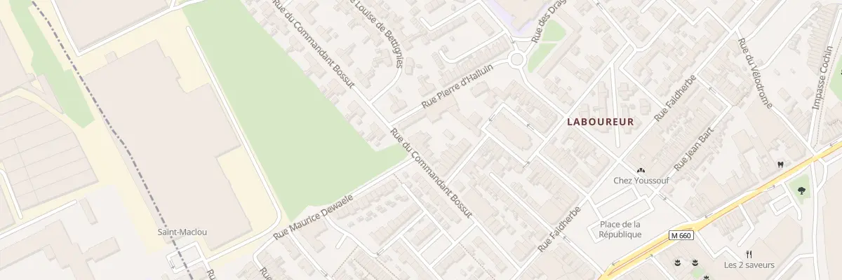 Plan du 54 Rue du Commandant Bossut à Wattrelos