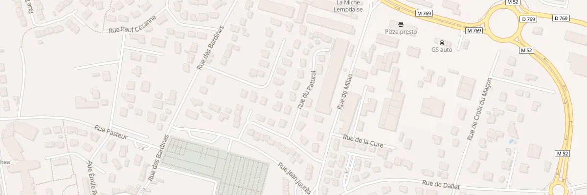 Plan du 32 Rue du Patural à Lempdes