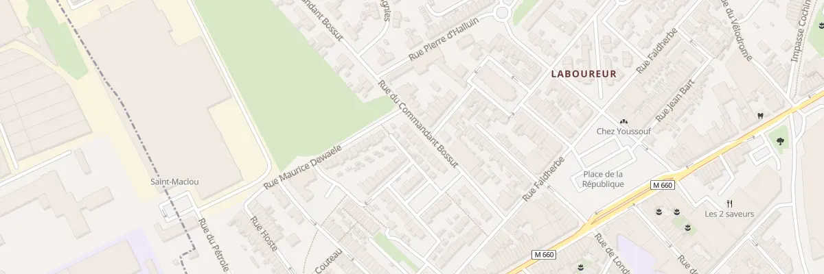 Plan du 35 Rue du Commandant Bossut à Wattrelos
