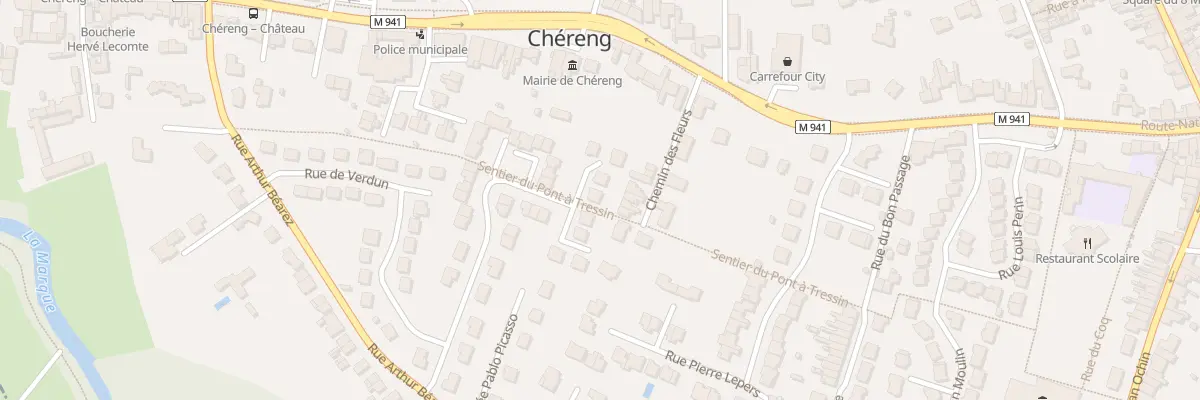 Plan du 36 Rue du Doc Schweitzer à Chéreng