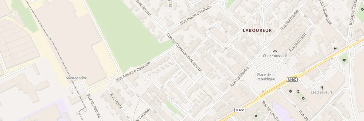 Plan du 33 Rue du Commandant Bossut à Wattrelos