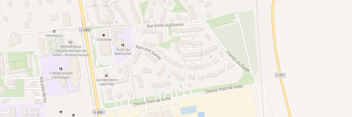 Plan du 16 Rue Louis Ganne à Gannat
