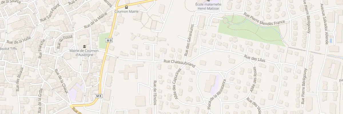 Plan du 11 Rue Chateaubriand à Cournon-d’Auvergne