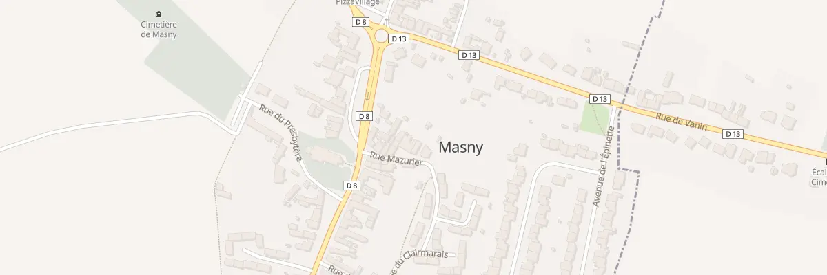 Plan du 19 Rue Mazurier à Masny