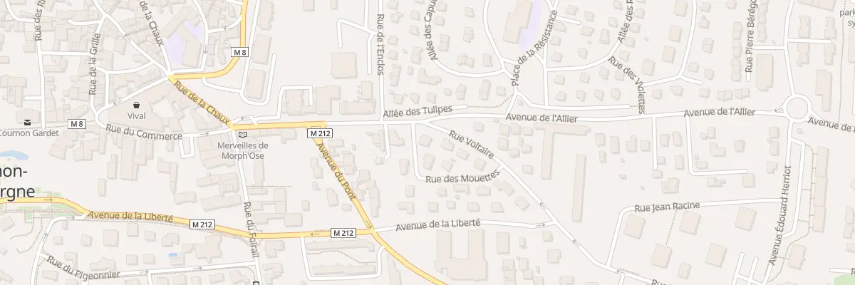 Plan du 1 Rue des Mouettes à Cournon-d’Auvergne