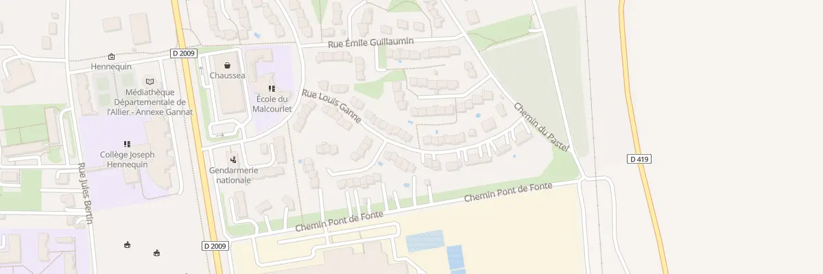 Plan du 22 Rue Louis Ganne à Gannat