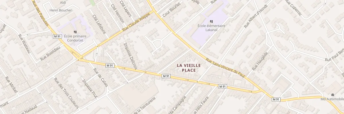Plan du 19 Rue Gambetta à Wattrelos