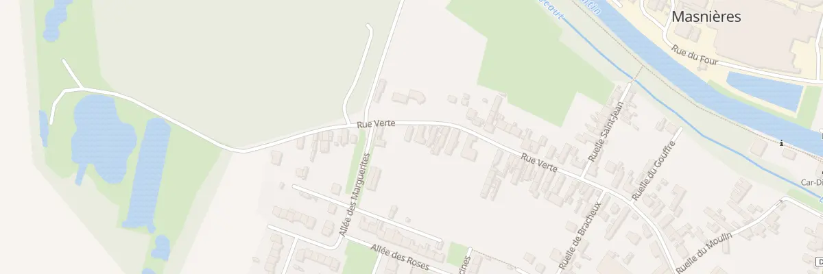 Plan du 77 Rue Verte à Masnières