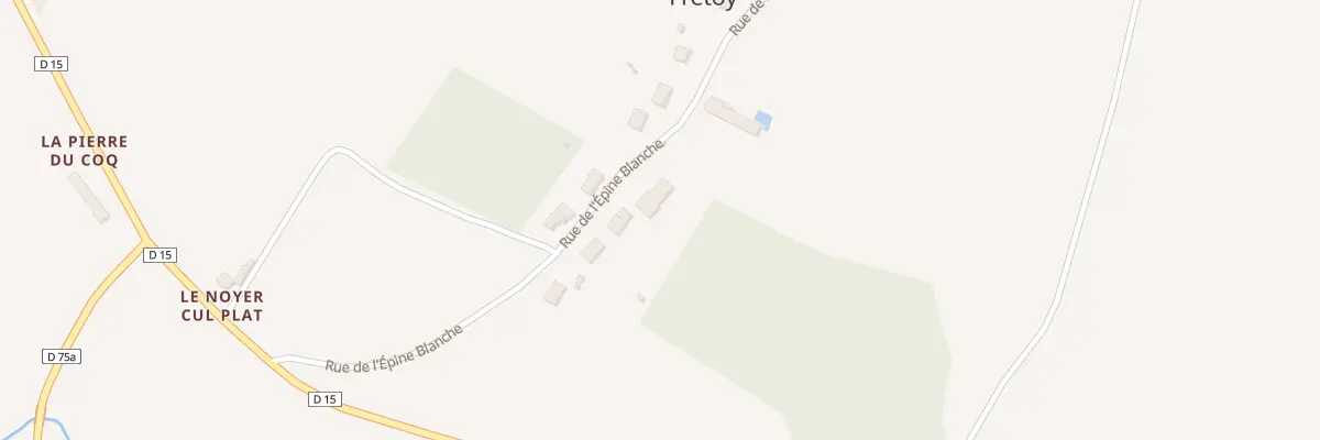 Plan du 8 Rue de l’Epine Blanche à Frétoy