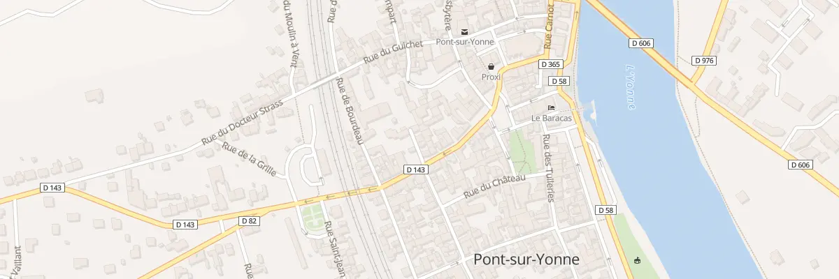 Plan du 28B Rue de la Gare à Pont-sur-Yonne